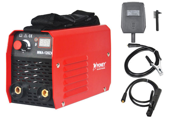 Kecil Merah MMA Inverter ARC Welder 120 Amp 140 Amp Siklus Tugas 60%