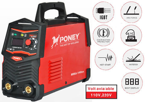 120/140amp Mulai Panas Arc Soldar IGBT MMA Inverter Tukang Las ARC 110/220v Anti Stick